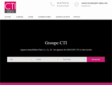 Tablet Screenshot of ctiparis.com